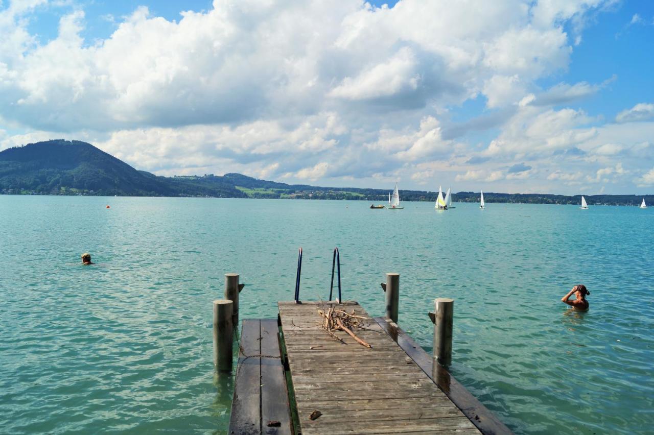 Seegasthof Zur Landeroith Weyregg Kültér fotó
